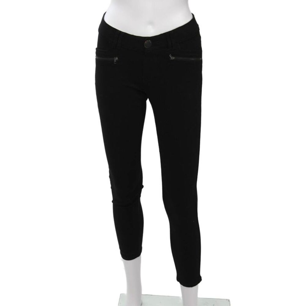 Democracy Womens Ankle Jegging Black High Rise Button Fly Size 4